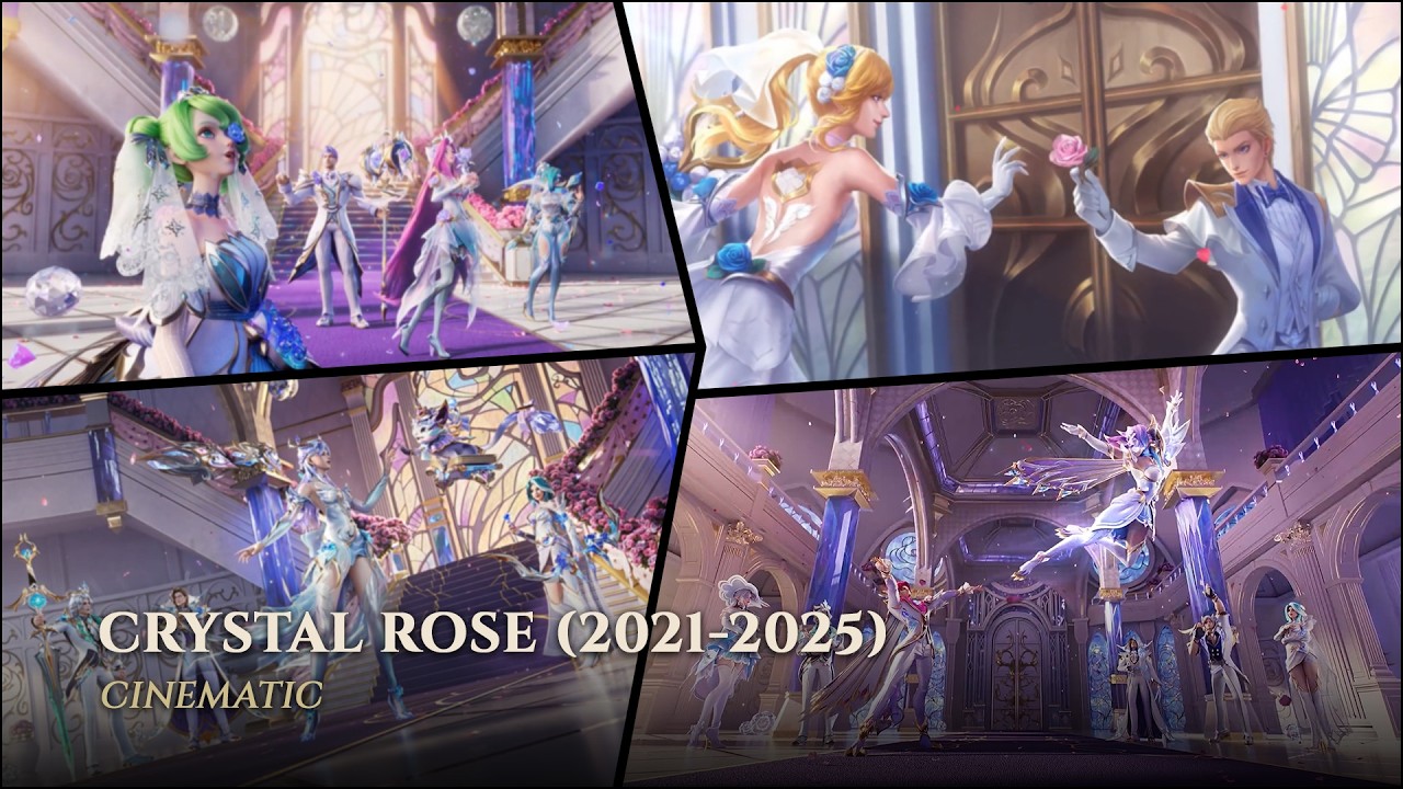 Every Crystal Rose Skin Cinematic (2021–2025) || League Of Legends Wild Rift
