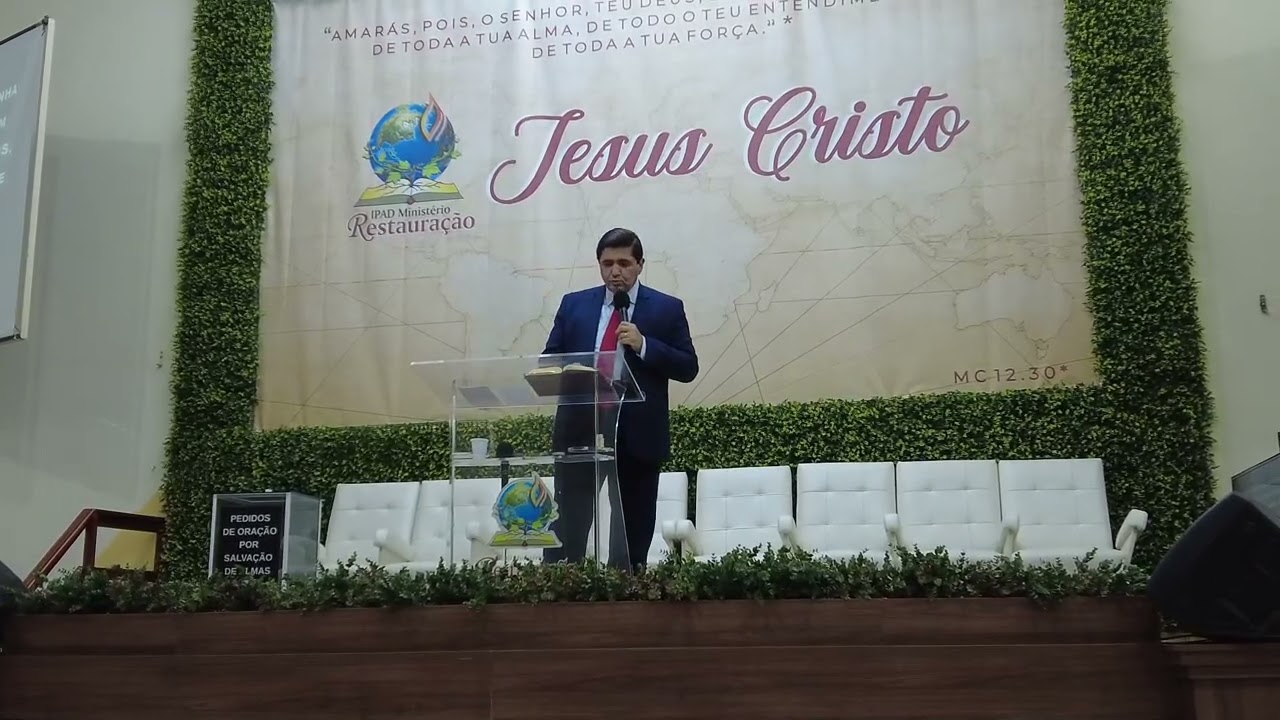 Culto na Igreja  Pentecostal Assembleia de Deus Ministério Restauração Palavra Pr Humberto Schmitt