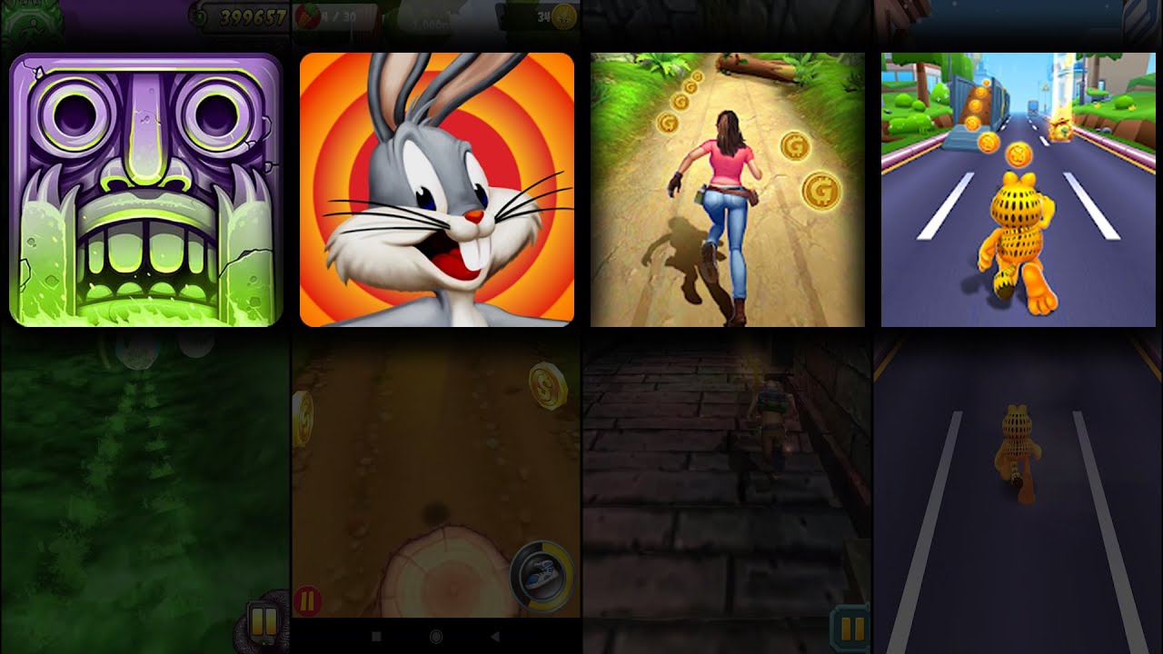 Temple Run 2 Spooky Summit Vs Looney Tunes Vs Endless Run Jungle Escape Vs Garfield Rush - Endless