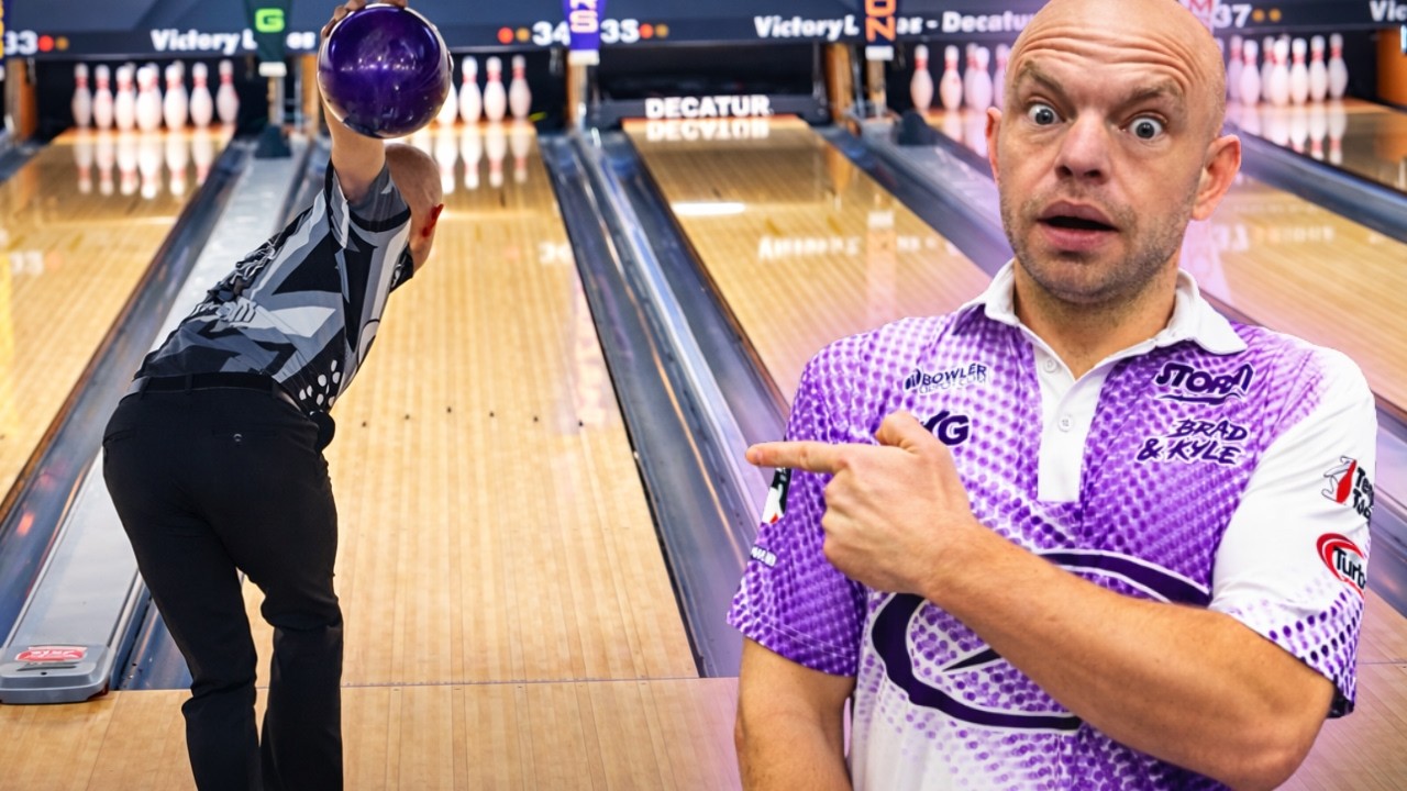 We Had To THROW The Bowling Ball In The Air?!