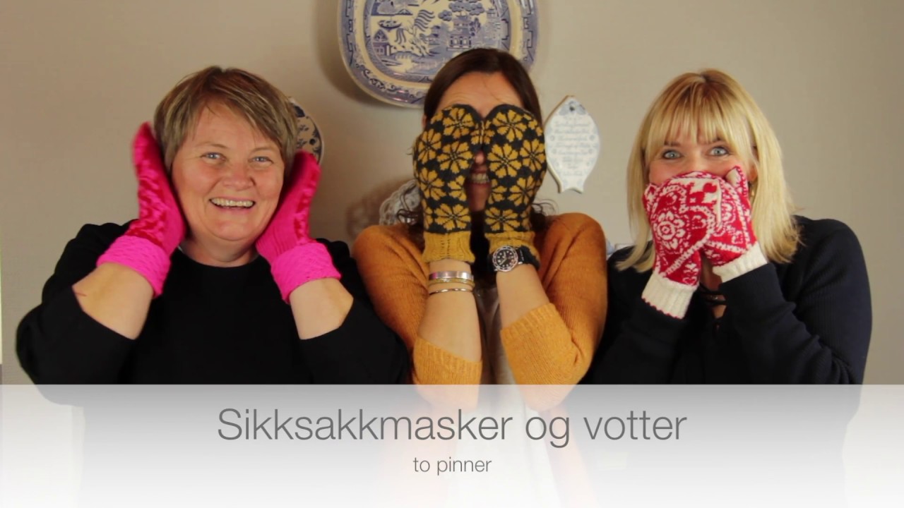 Sikksakkmasker og votter