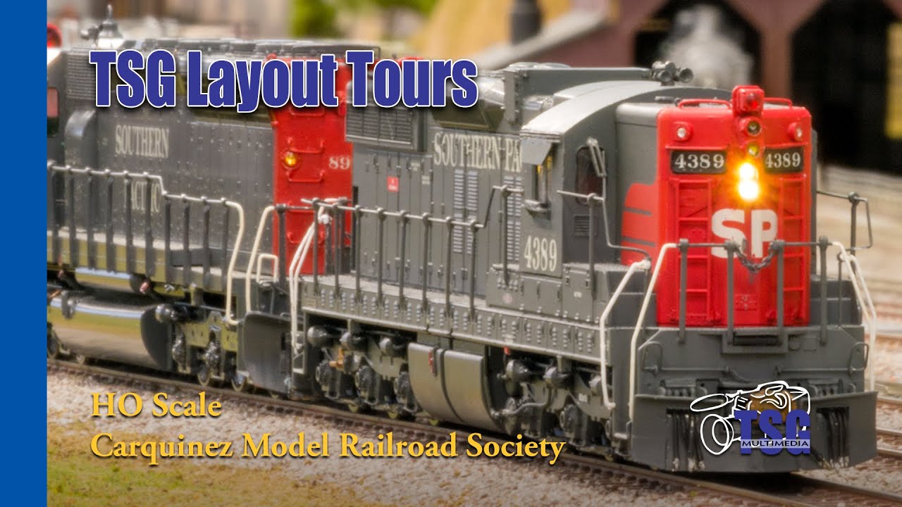 Экскурсия по макету поезда DCC масштаба HO от Carquinez Model Railroad Society CMRS