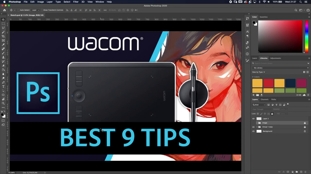 9 Best tips for WACOM Tablet in PHOTOSHOP