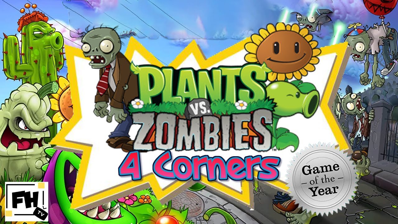 Plants Vs Zombies 4 Corners Video Game Challenge | Family Workout