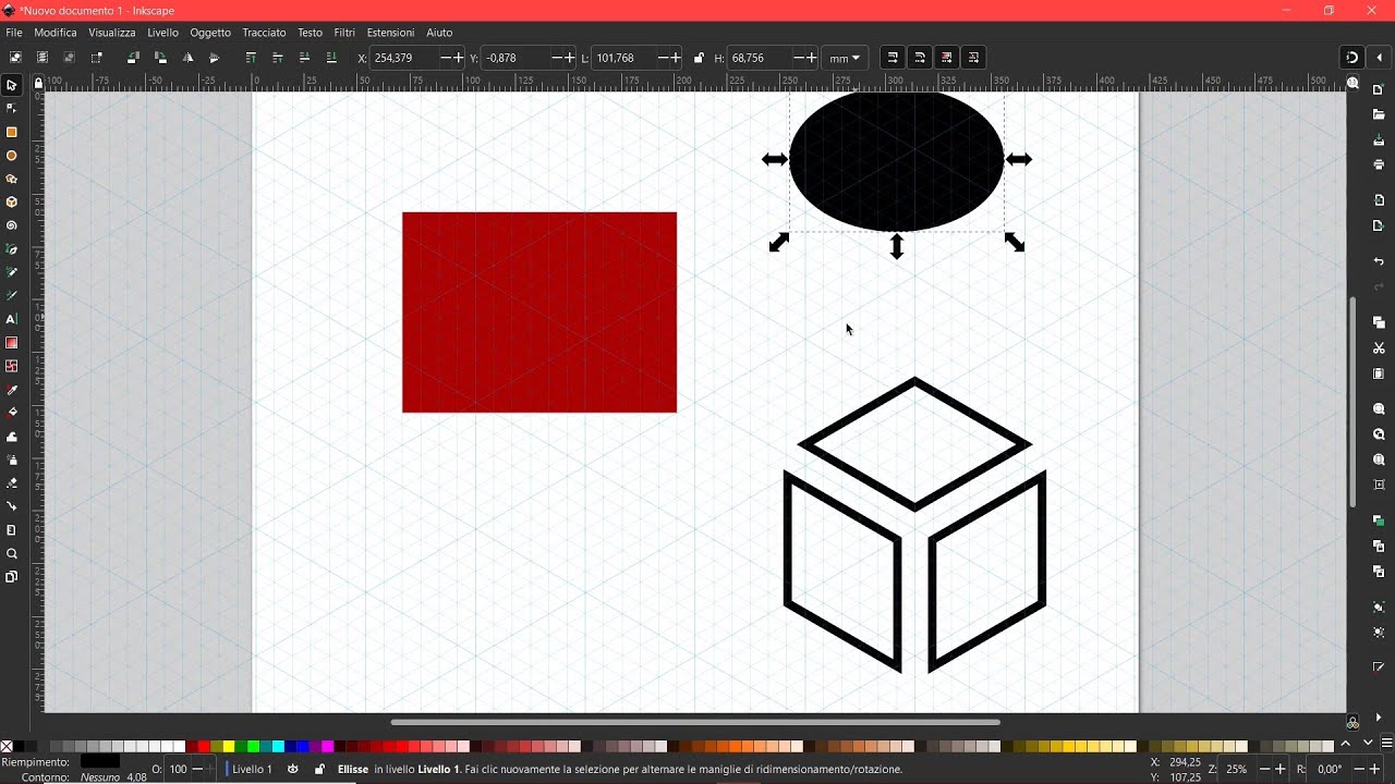 INKSCAPE - Lezione 04 - Che Cosa Sono e Come Usare le Guide, Griglie, Agganci
