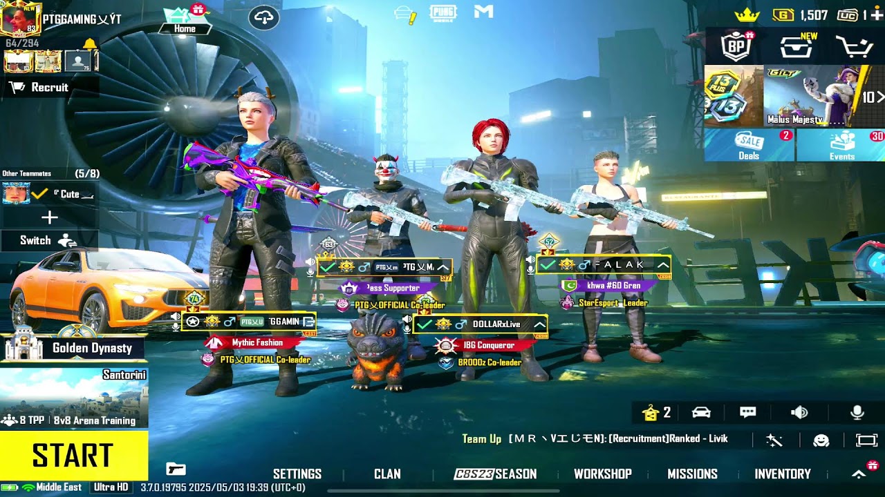 Tapa Tap Challenge 💀Rush Game Play | PTG Lala | PUBG Mobile