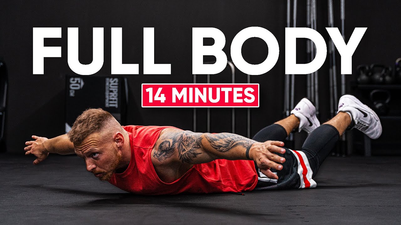 Тренировка всего тела всего из 4 упражнений (следуйте инструкциям)