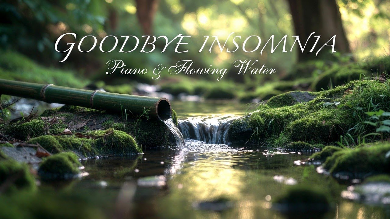 Peaceful Piano with Gentle Stream Flow 🌊 Meditation Music for Anxiety Relief