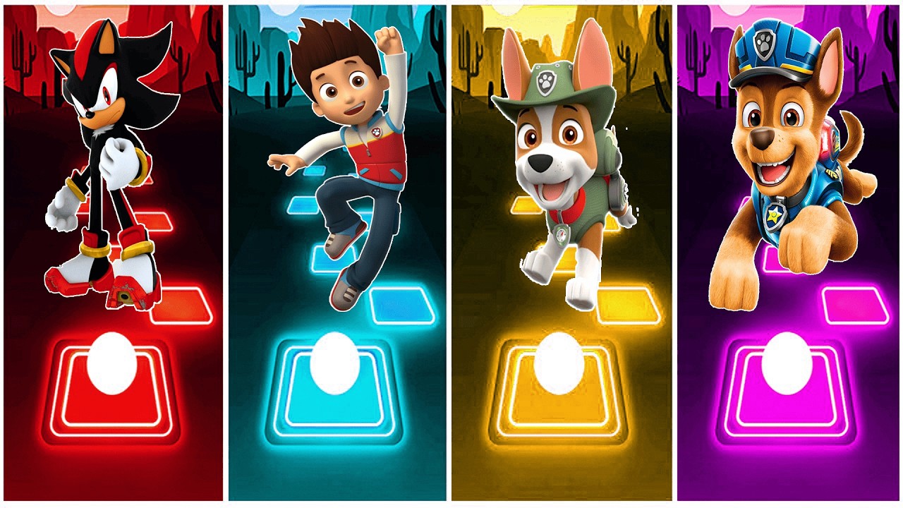 Dark Sonic 🆚 Ryder 🆚 Tracker 🆚 Chase.🎶 Who Is Best?
