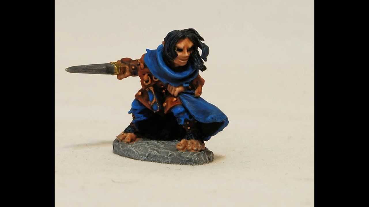 Reaper Miniature - Hellakin, Halfling Thief To Pathfinder Roleplaying Game Character