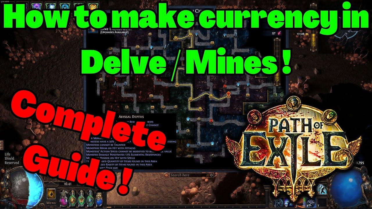 [3.21] How to make currency in Delve / Mines on POE ! Complete Guide
