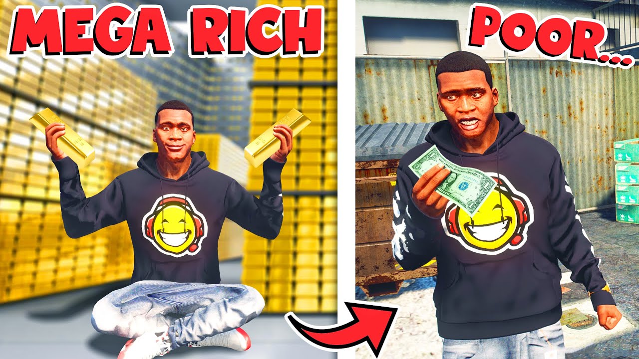 Franklin goes from MEGA RICH to EXTREMELY POOR in GTA 5