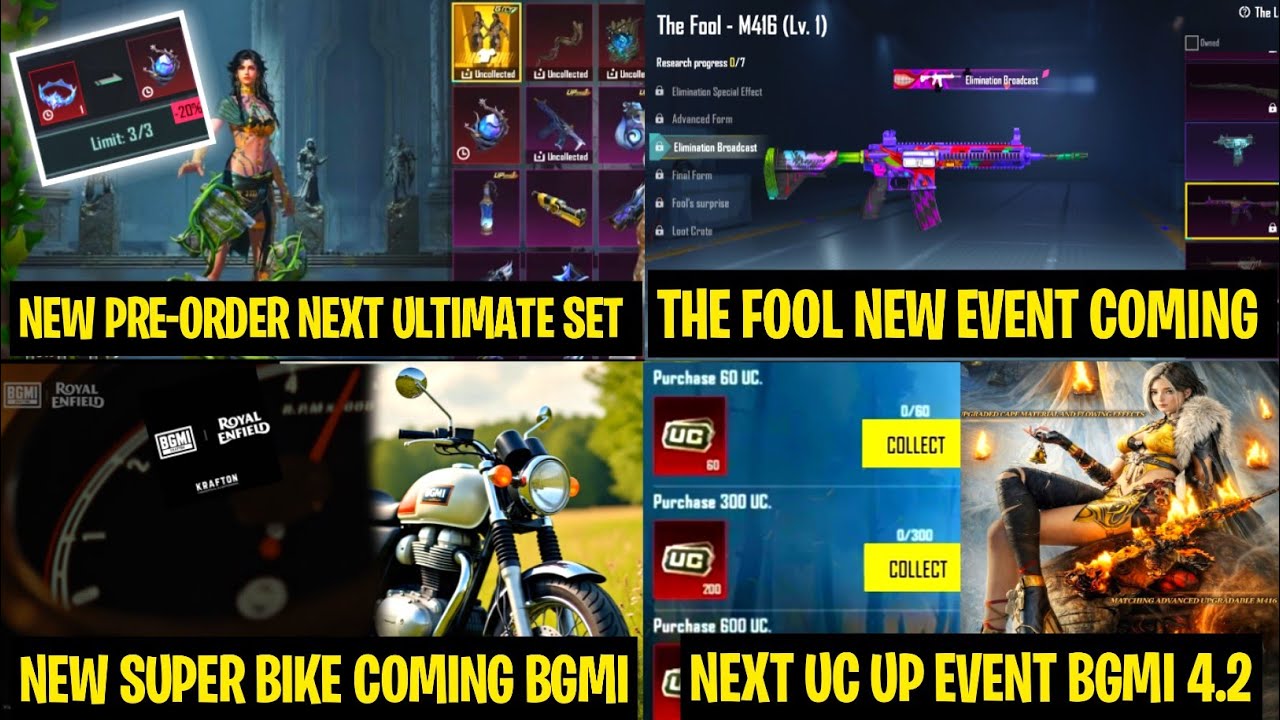 101%Confirmed😍New Update 4.2 bgmi | Next Ultimate Set Official Date | Pre-Order Next \Next Superbike