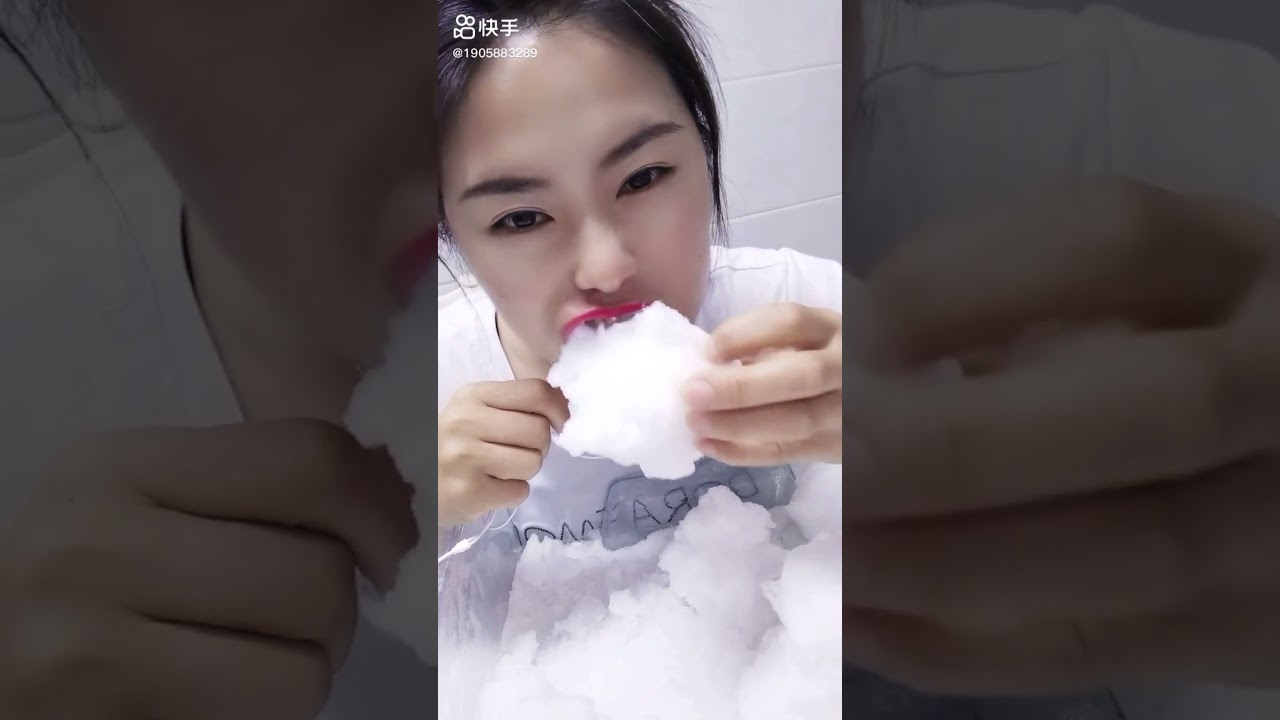 FREEZER FROST EATING [Ice ASMR] #13