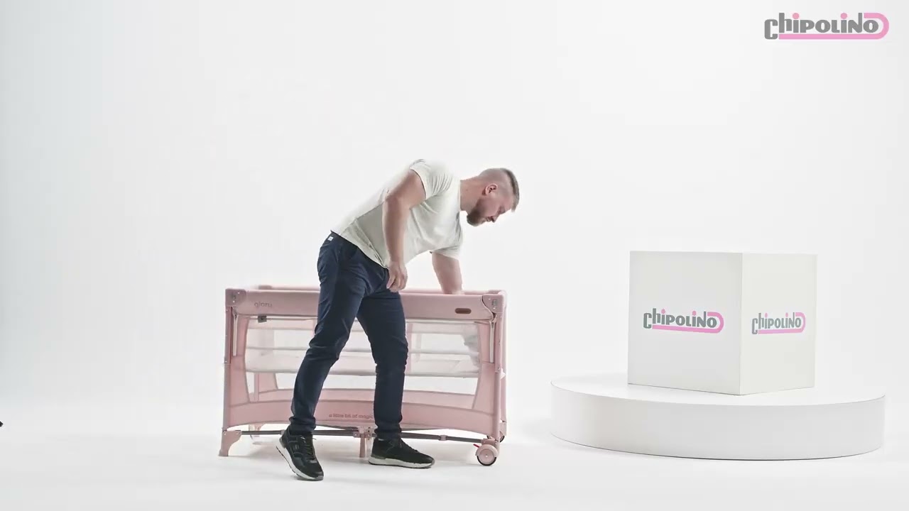 Cuna de viaje plegable GLORY con lateral abatible de Chipolino