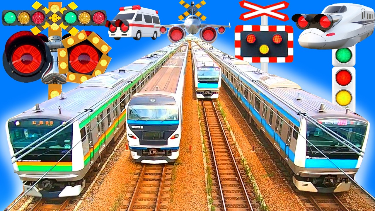 【電車】踏切動画【ふみきり 鉄道】train railway railroad level crossing 東海道 京浜東北線