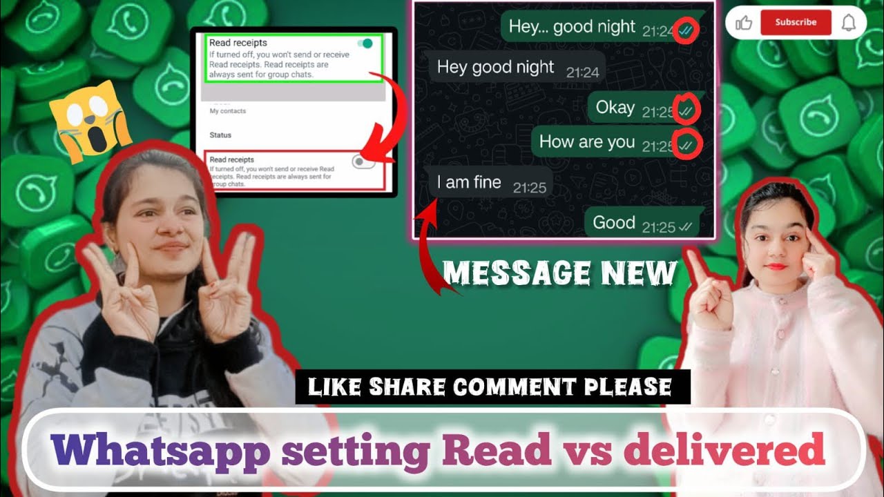 Whatsapp setting Read vs delivered .... #deaf #deafsignlanguage 