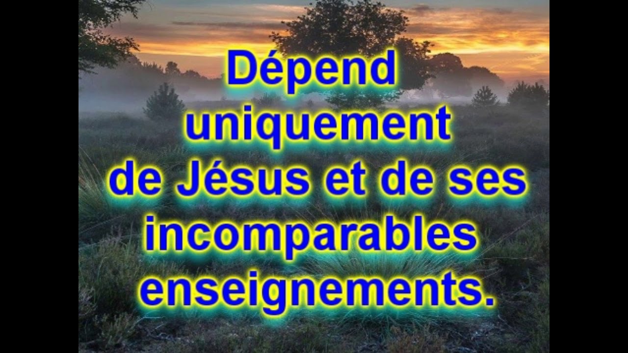 Dépendre uniquement de Jésus par le pasteur  HENRI VIAUD MURAT
