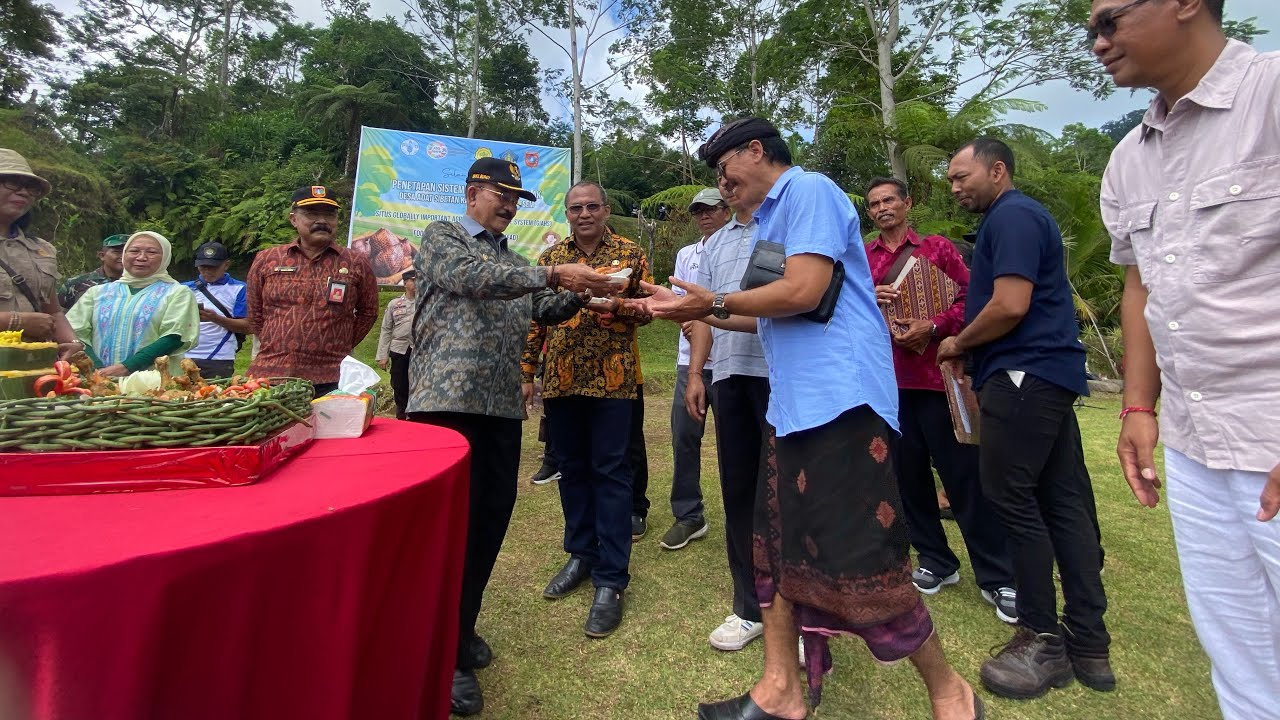 Plt. Bupati Karangasem Buka Rakortek GIAHS FAO dan perayaan Hari Tani Nasional
