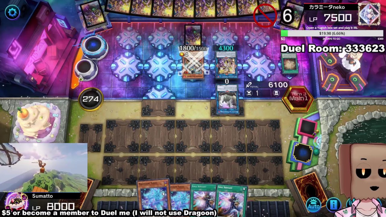 Wife took the kids so we playing Yugioh