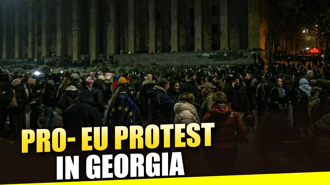 GEORGIA| TBILISI | POLITICS I Pro-EU protesters rally in Georgia’s capital near country’s parliament