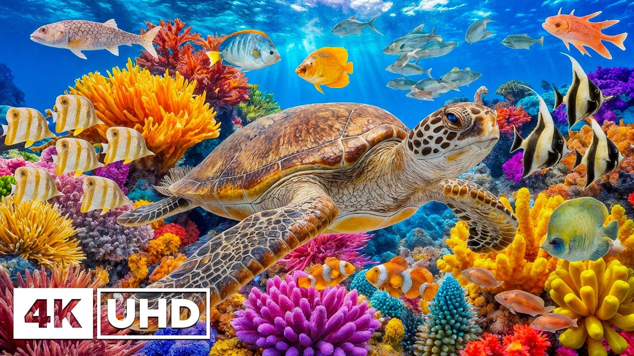 Погрузитесь в завораживающий подводный мир🐠Полюбуйтесь морскими животными в лучшем качестве 4K ULTR