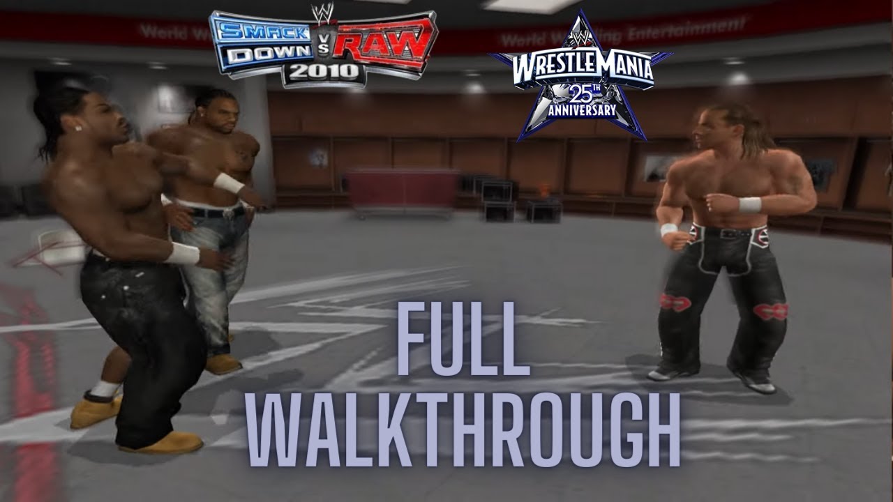 Shawn Michaels' Road to Wrestlemania [WWE Smackdown vs Raw 2010] [Full Walkthrough] (PS2) (1080p)