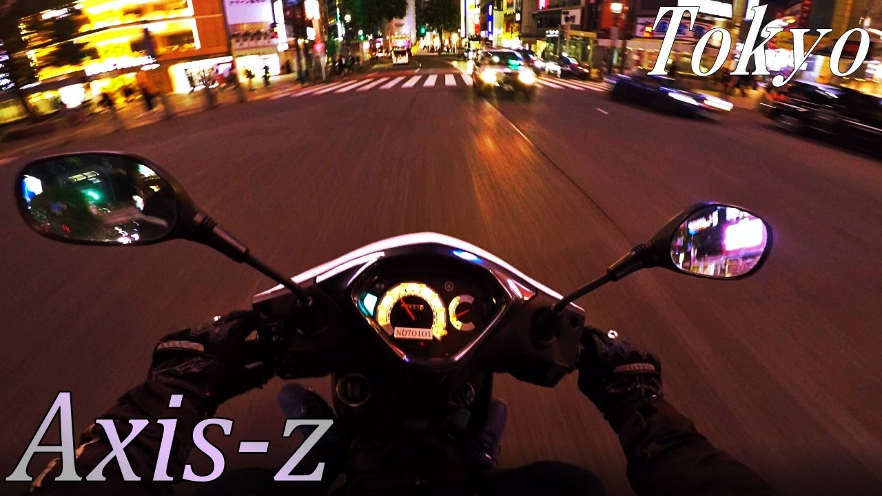 【アクシスz】原付ツーリング 東京夜景ーASMR-ヘッドホン推奨
