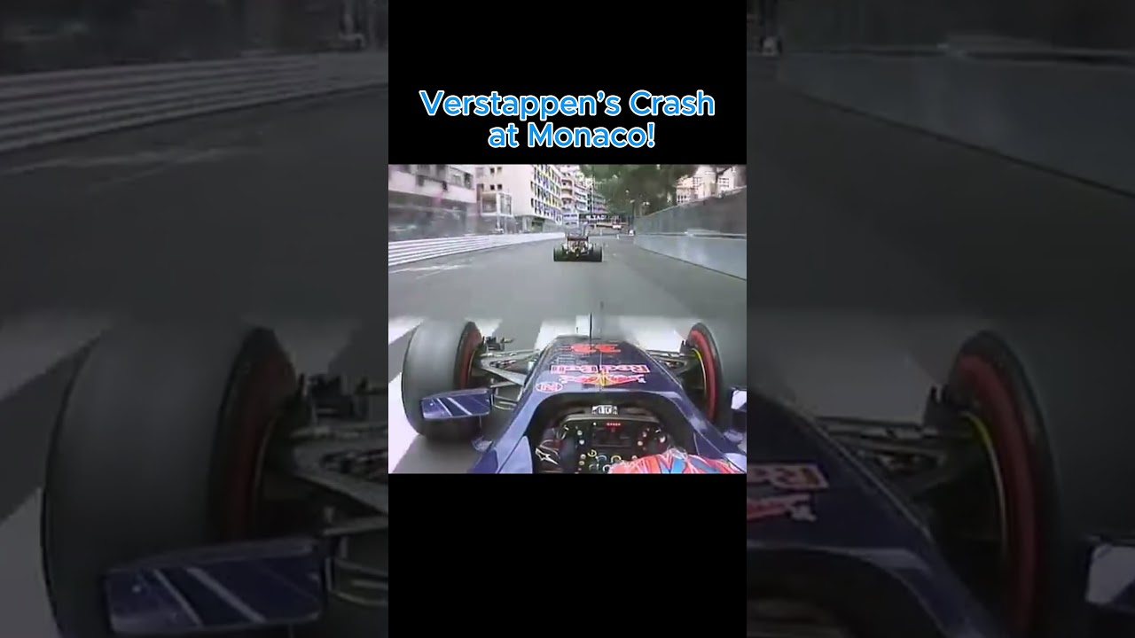 Verstappen&rsquo;s 30G Crash at Monaco! | F1 2015 Shocking Impact #Shorts
