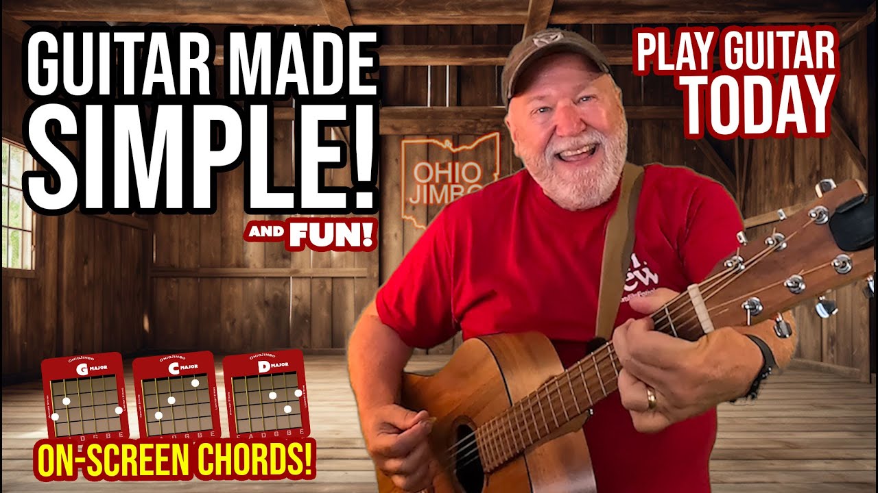 Guitar 🎸 for Absolute Beginners! Learn G, C & D + The Basics of these chords (Have Fun!)
