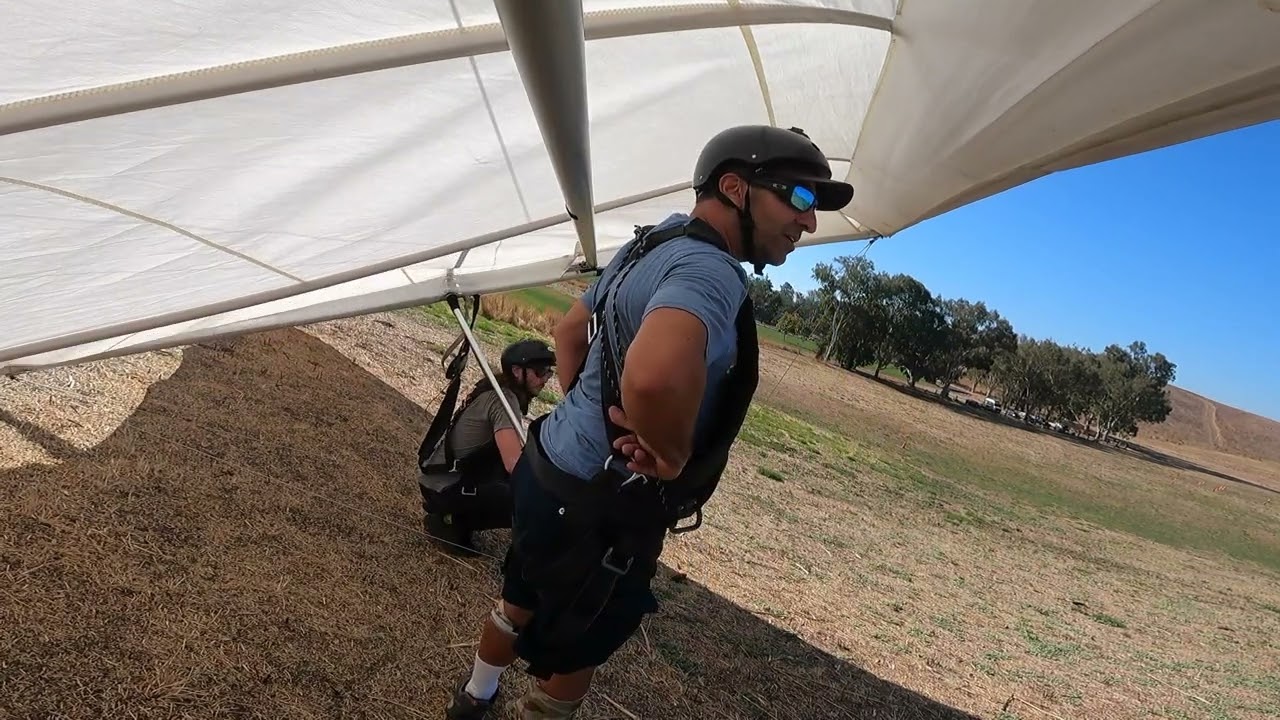 Kyle and Beata bunny hill training