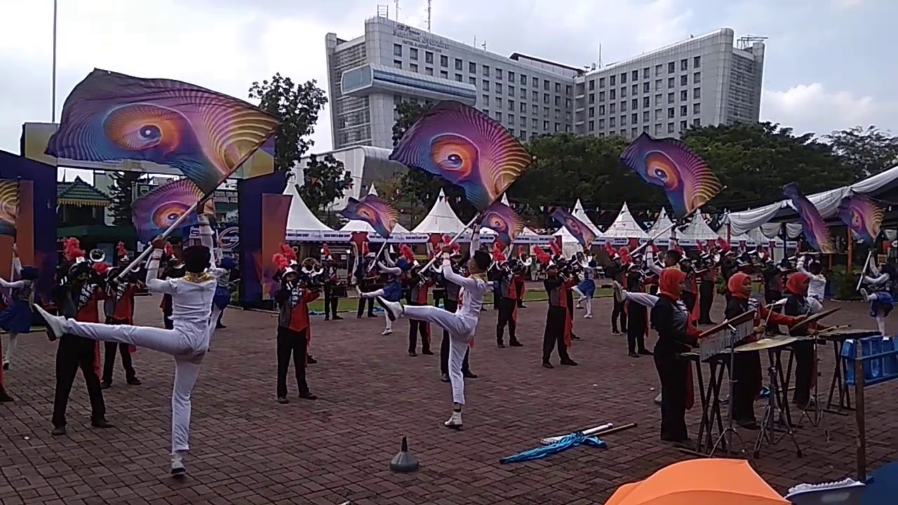 Penampilan marching band Al-Hikmah Medan Marelan.. || 17.11.19 Lapangan Benteng Medan
