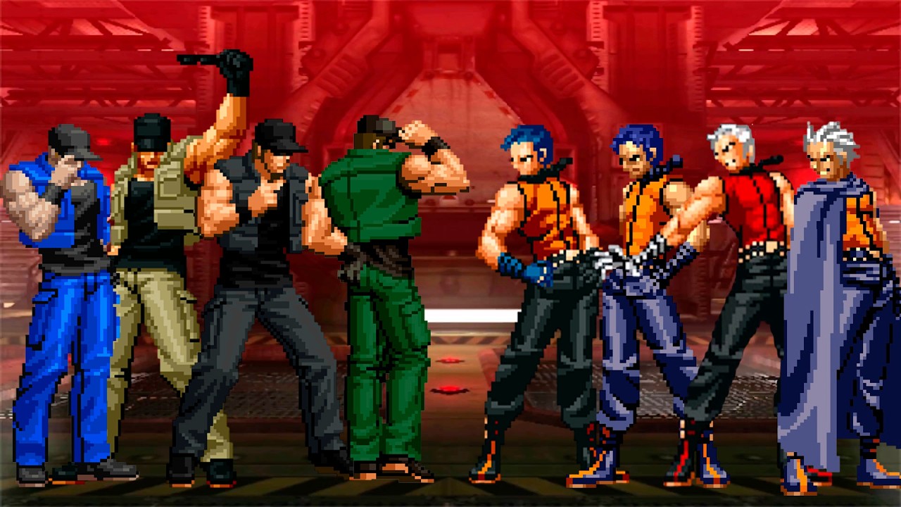 [KOF Mugen] Clark Team vs K9999 Team