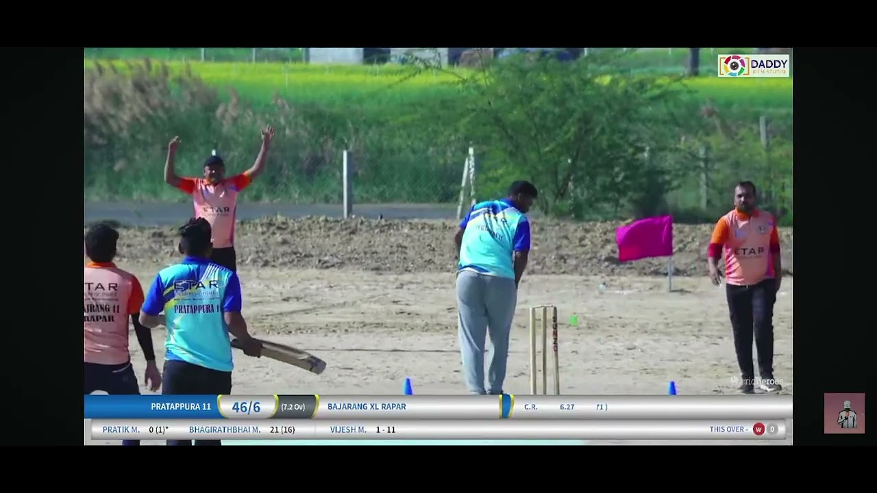Bajarang XI Rapar vs Pratappura XI #Tharad #mpl 