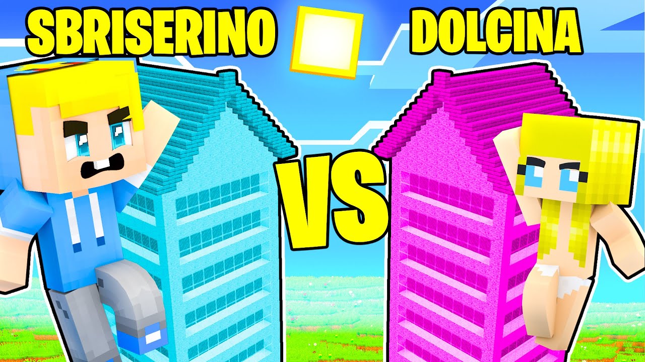 CASA ALTA SBRISERINO CONTRO CASA ALTA DOLCINA!! - Minecraft ITA