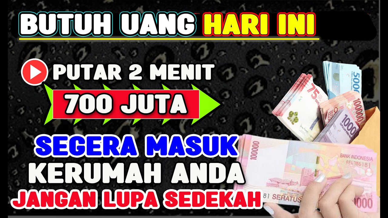 🔴ALHAMDULILLAH🤲 BARU PUTAR SEBENTAR UANG BENAR2 DATANG SENDIRI KE RUMAH, DOA KEKAYAAN NABI SULAIMAN