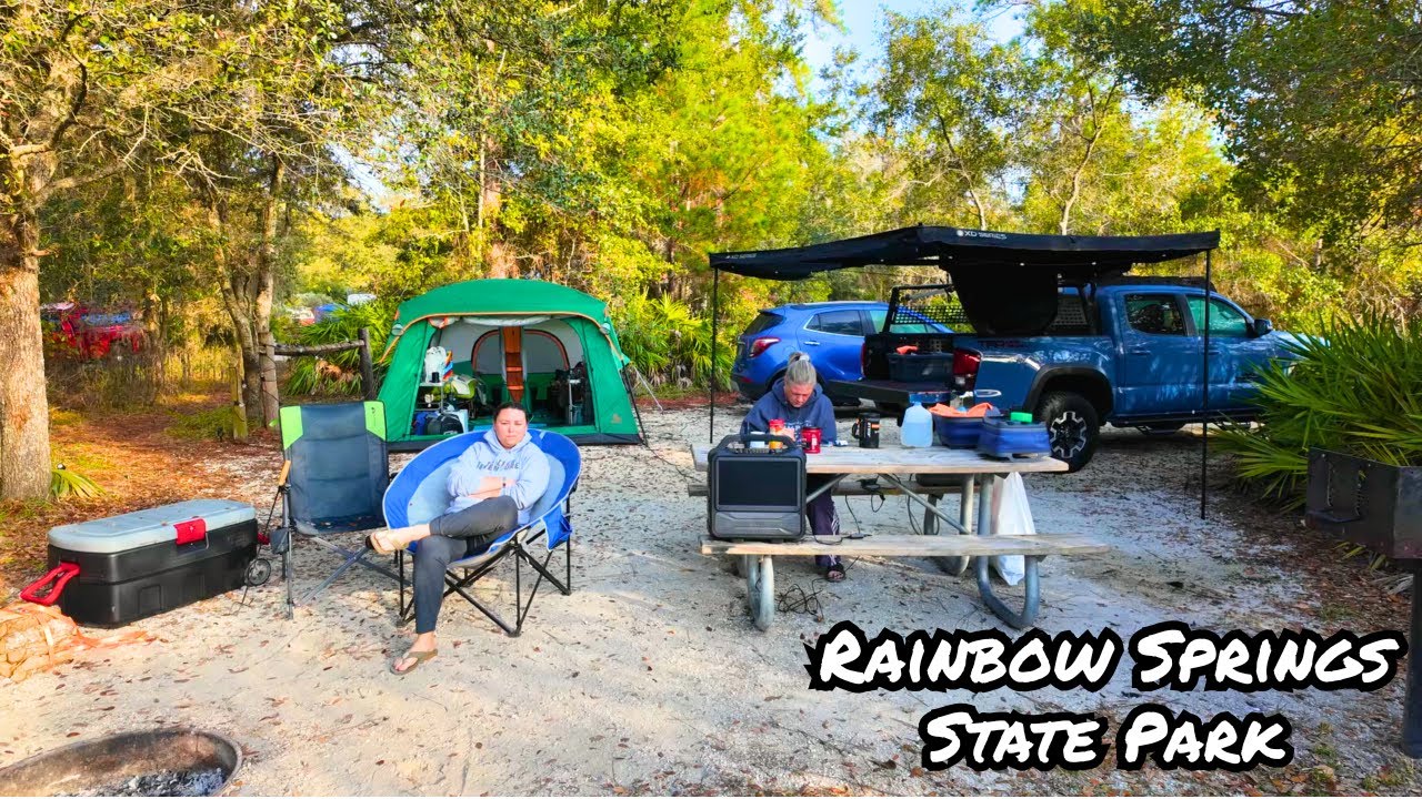 Реклама кемпинга в государственном парке Рейнбоу-Спрингс! | Обзор тента Overland Vehicle Systems ...