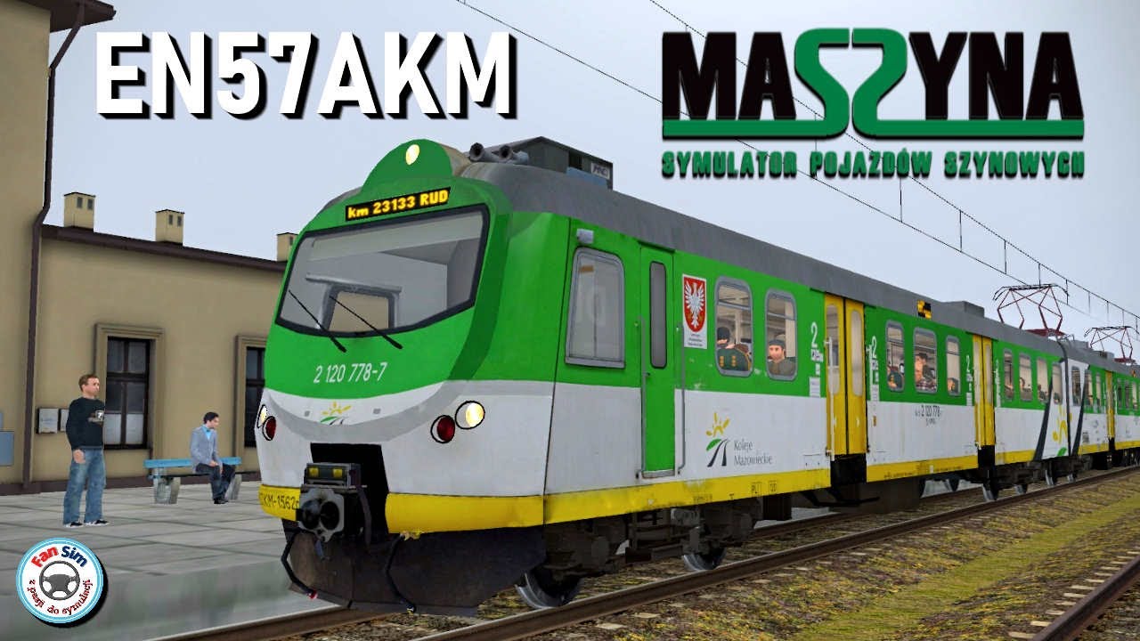 EN57AKM - KOLEJE MAZOWIECKIE w MASZYNA 22.08 - 🚆 LINIA 53 POŁUDNIE