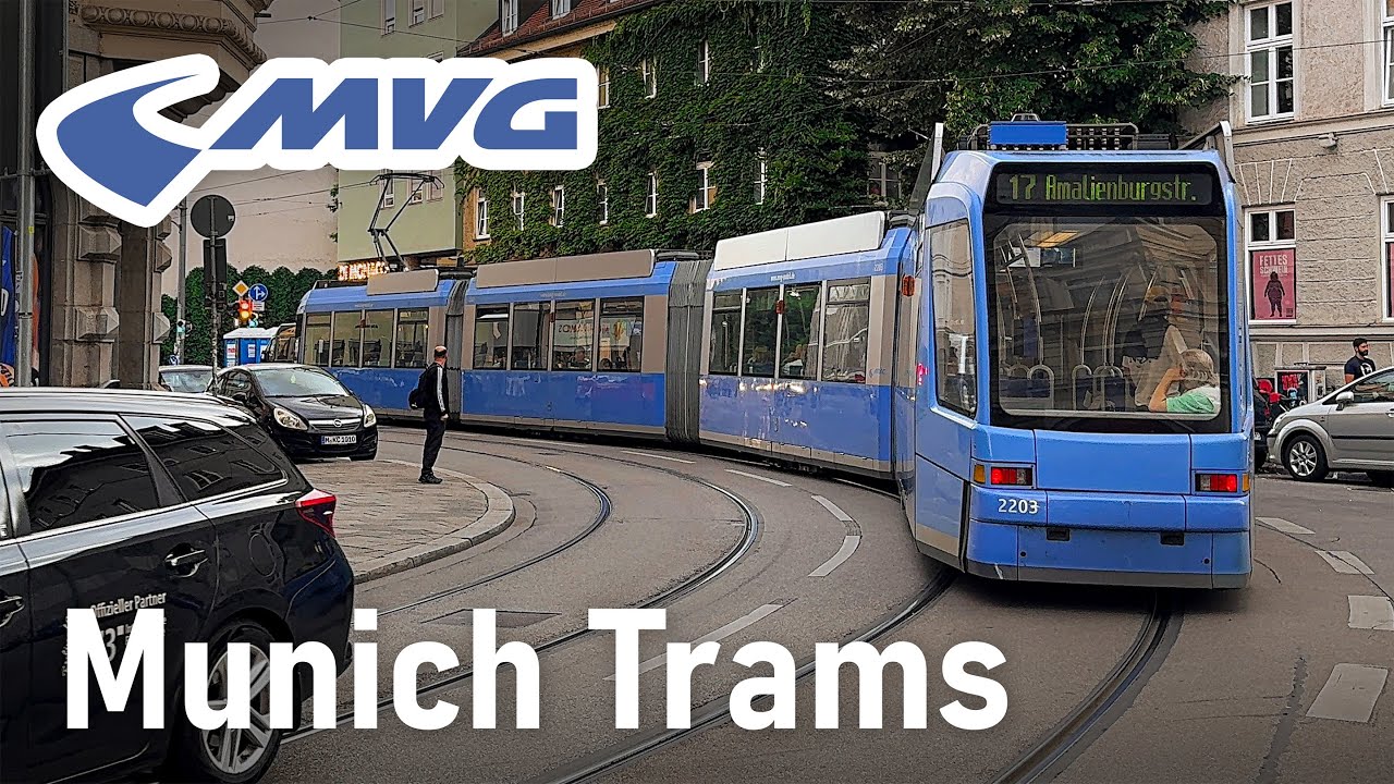 [4K] 🇩🇪 Мюнхенский Трамвай | MVG