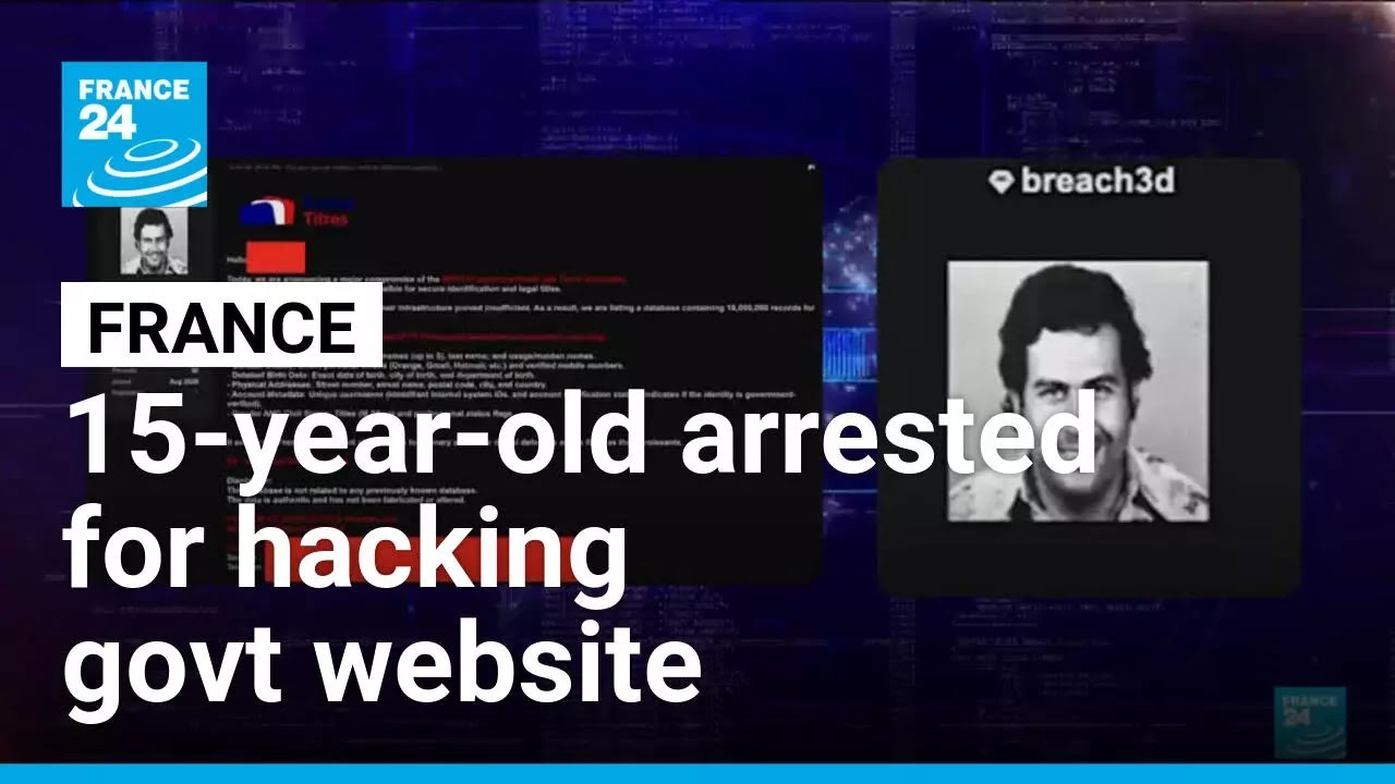 Data theft: Teen arrested over hacking of French government website &bull; FRANCE 24 English