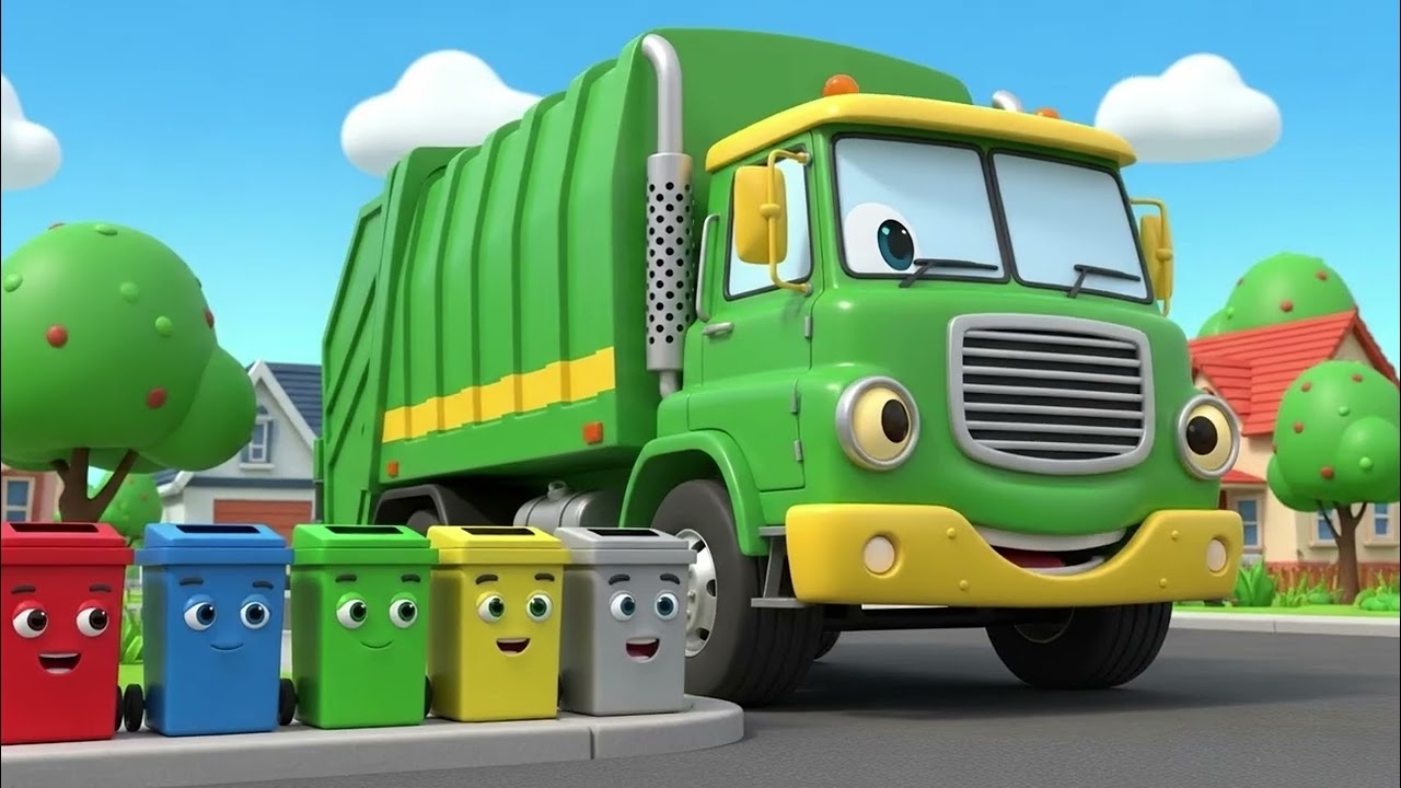 🚛 Garbage Truck Clean Up Song 🧹