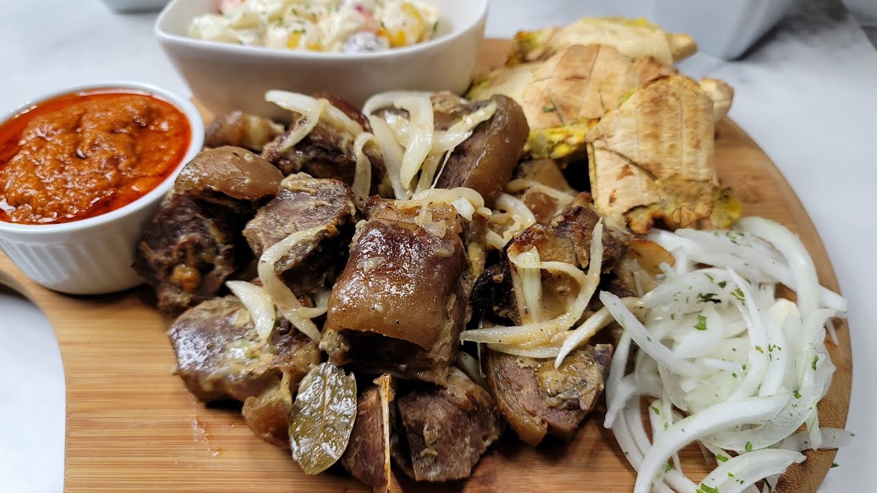 chèvre braisée à la moutarde, un délice/ goat meat 