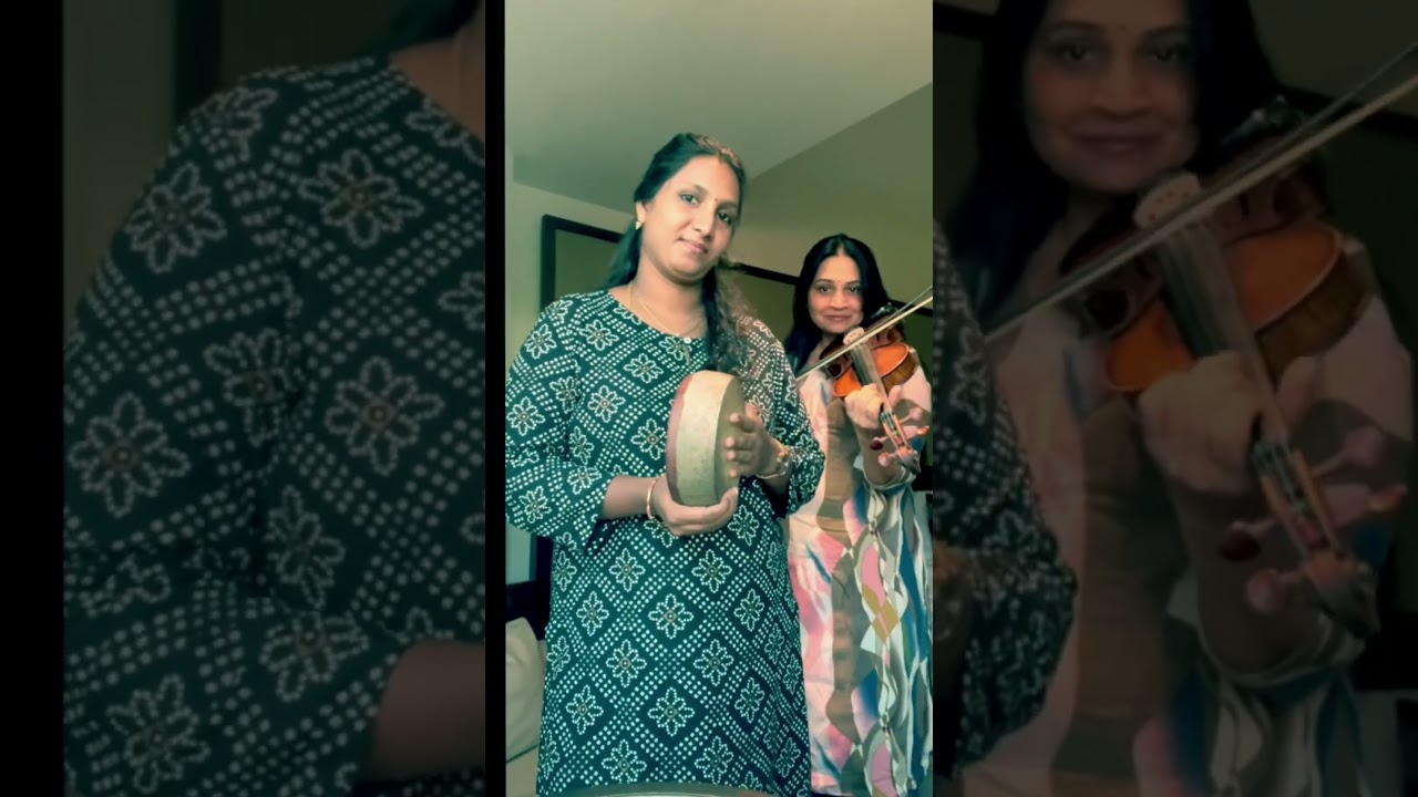 Sandhana Thendrale | Violin & Kanjira Melody by Padma Shankar & Krishnapriya