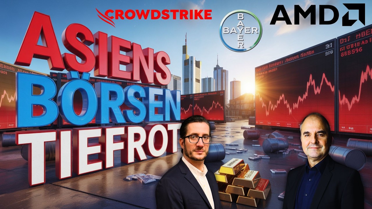 Märkte bleiben nervös - ÖL Update Gold & Silber Abverkauf - AMD, Crowdstrike, Bayer Earnings