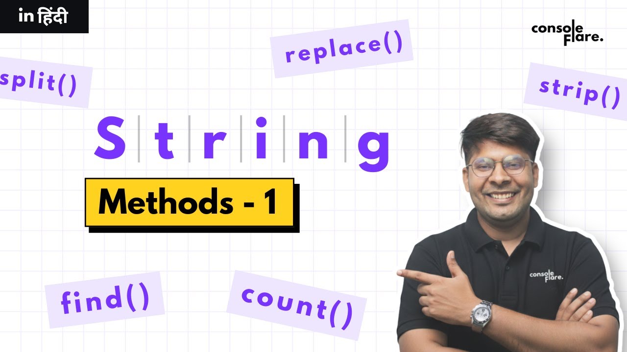 String : Methods I | in Hindi | #python #pythonprogramming #programming #pythontutorial #programming