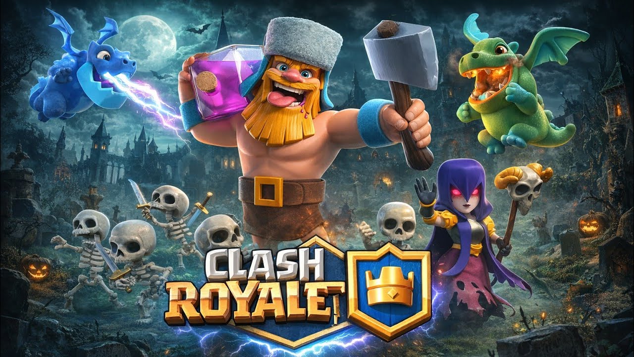 Push bait gótico deck clash  royale 🖤 😎 👻