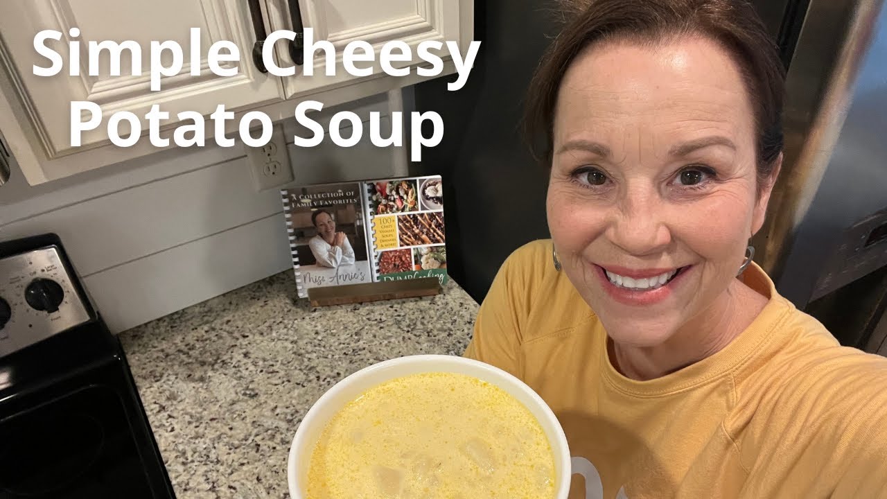 Simple Cheesy Potato Soup | Easy dinner for soup season