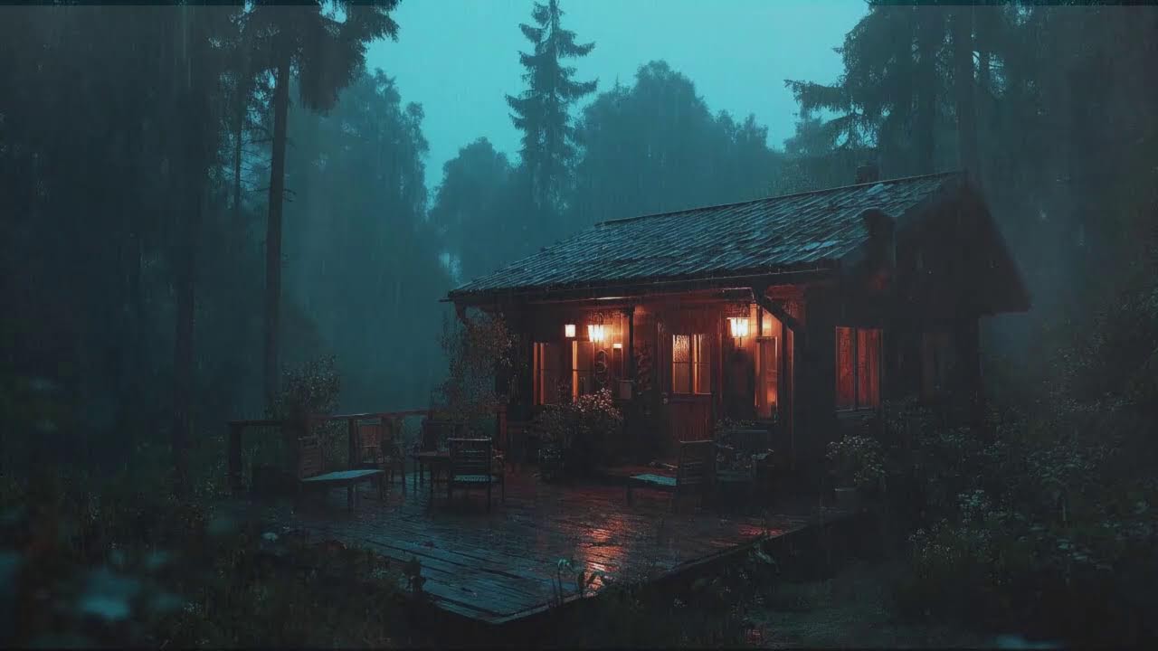 Powerful Rainstorm and Thunder That Erases Stress and Triggers Deep Sleep