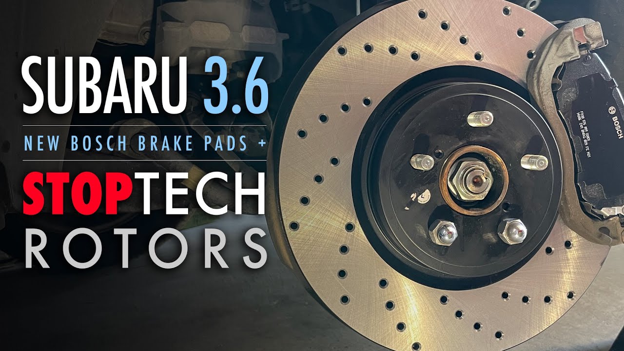 Subaru Outback 3.6 Front Brakes | New Pads + StopTech Rotors | 2010-2014