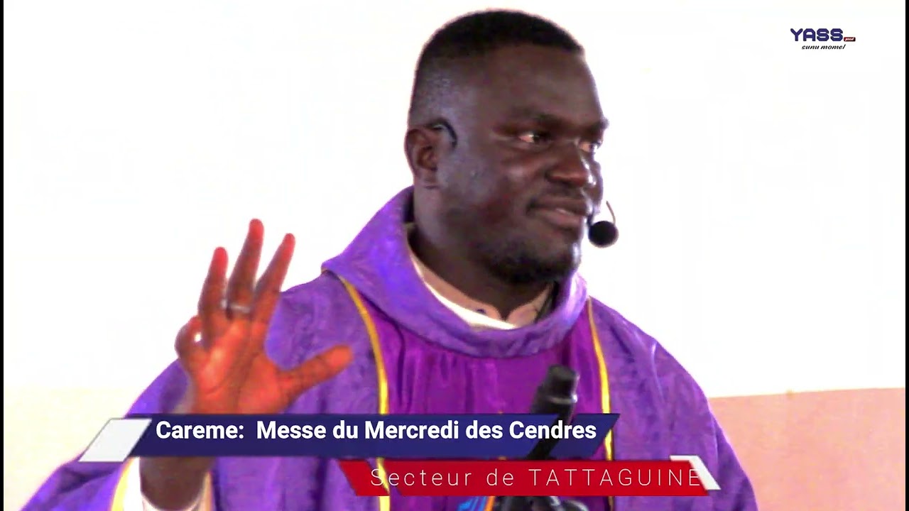 Messe du Mercredi des Cendres à l'église Saint Paul de Tattaguine...
